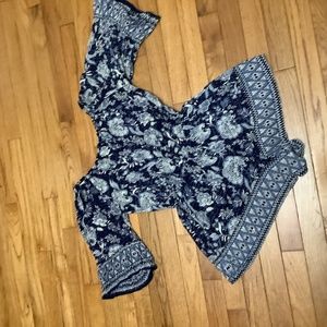 Angie Women's Floral Romper Size Small